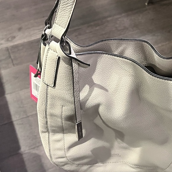 Vince Camuto Gray Hobo Bag with Silver Hardware - Picture 3 of 7